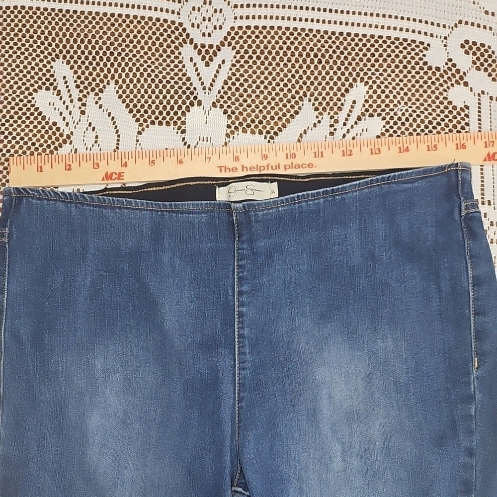 Jessica Simpson Blue Flare Wide Leg Jeans - Picture 9 of 11
